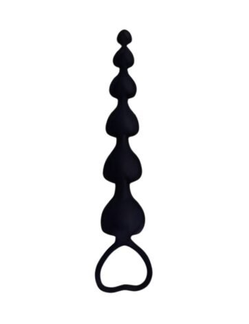 Large Teardrop Silicone Anal Beads Heart Loop