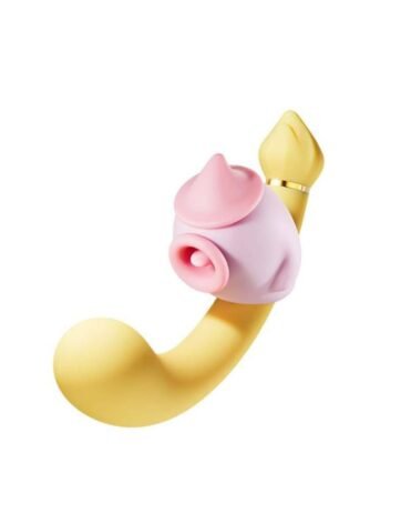 Rose Tongue G-Spot Vibrator Yellow