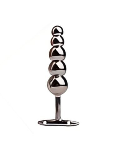 Stainless Steel 5-Sphere Beaded Anal Plug