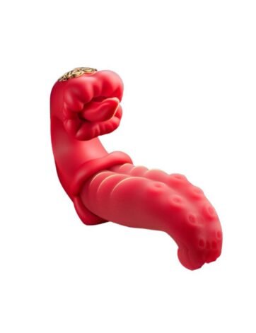 Tongue Licking G-Spot Vibrator Red