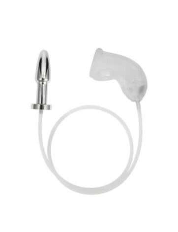 Metal Butt Plug Enema Tube Funnel Kit