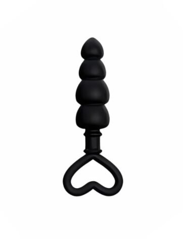 Soft Silicone Anal Beads Heart Handle