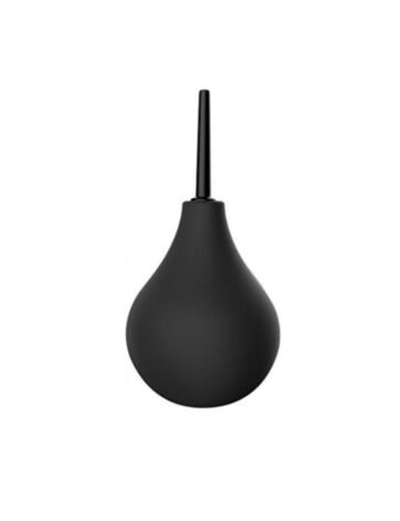 Black Silicone Anal Douche Enema Bulb
