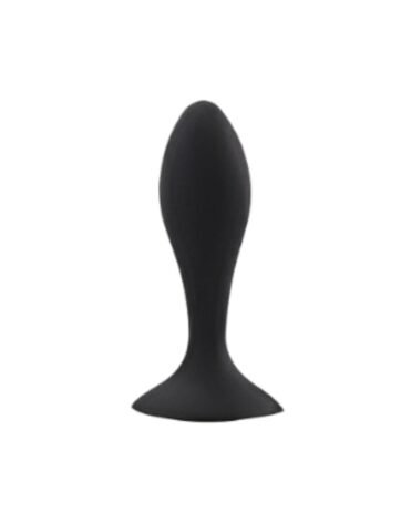 Black Silicone Butt Plug Suction Cup Base