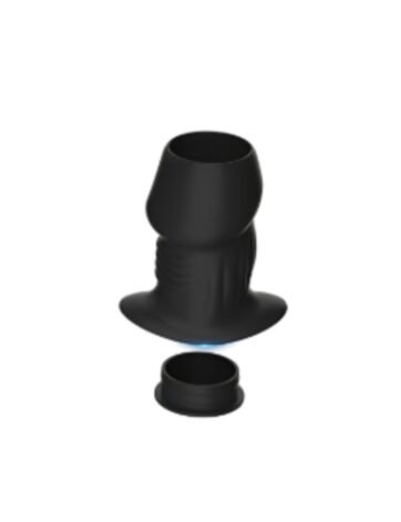 Silicone Hollow Tunnel Butt Plug Removable Cap