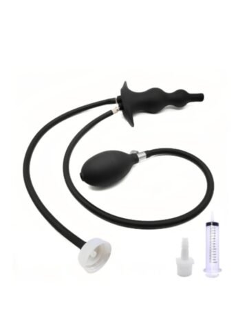 Silicone Inflatable Anal Plug Pump Kit